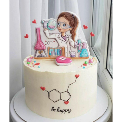 کیک روز آزمایشگاه کد 3